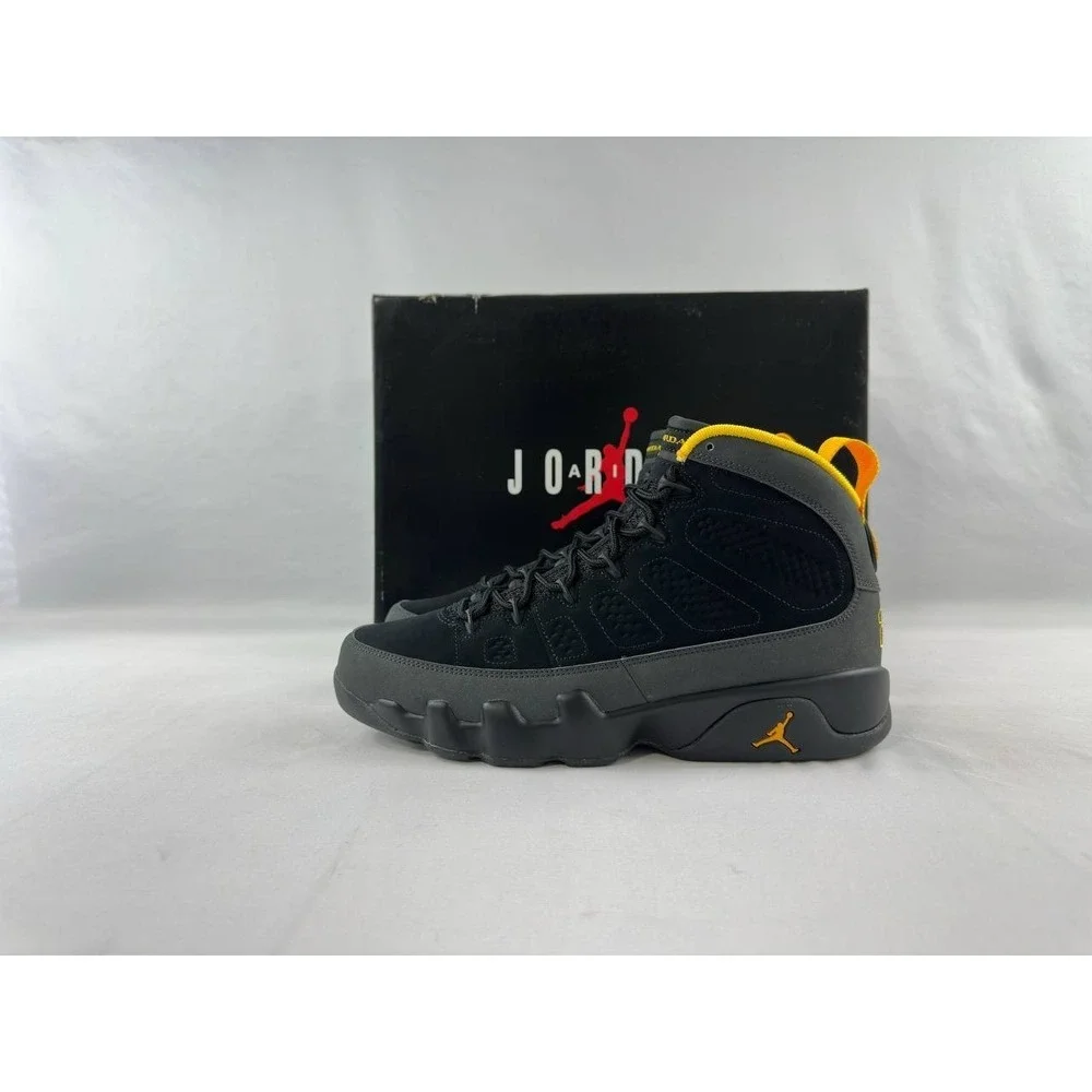 Nike Air Jordan 9 Retro 'Dark Charcoal University Gold' CT8019-070 Size 8.5